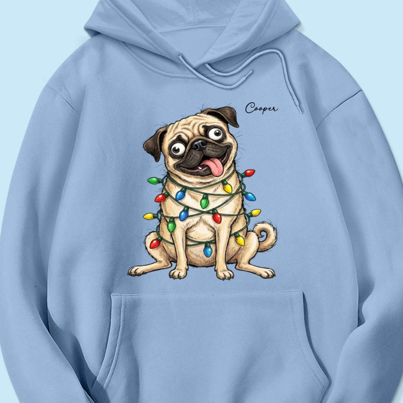 Custom Pet Portrait Quirky Silly Dog - Personalized Shirt - Funny Christmas Gift For Dog Lover