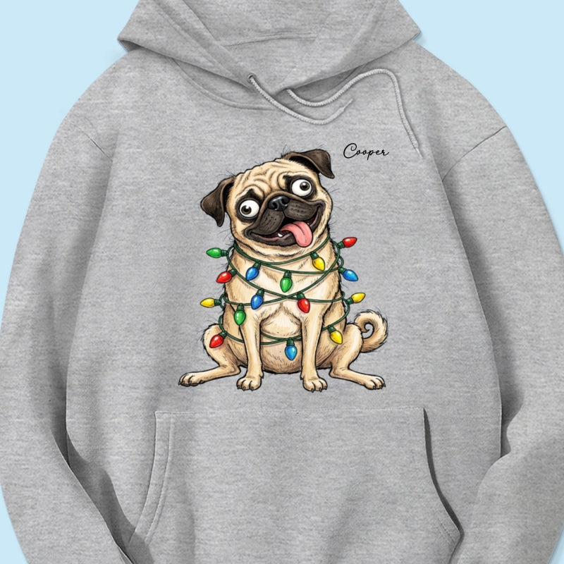 Custom Pet Portrait Quirky Silly Dog - Personalized Shirt - Funny Christmas Gift For Dog Lover