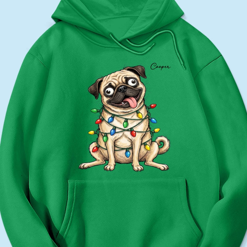 Custom Pet Portrait Quirky Silly Dog - Personalized Shirt - Funny Christmas Gift For Dog Lover