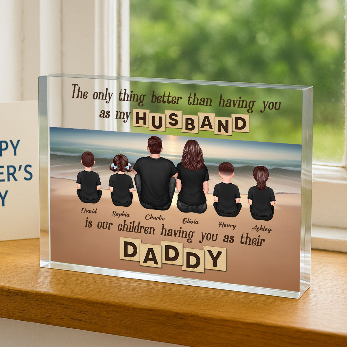 The Only Thing Better Than Being My Husband Personalized Rectangle Acrylic Block Plaque, Gift For Dad