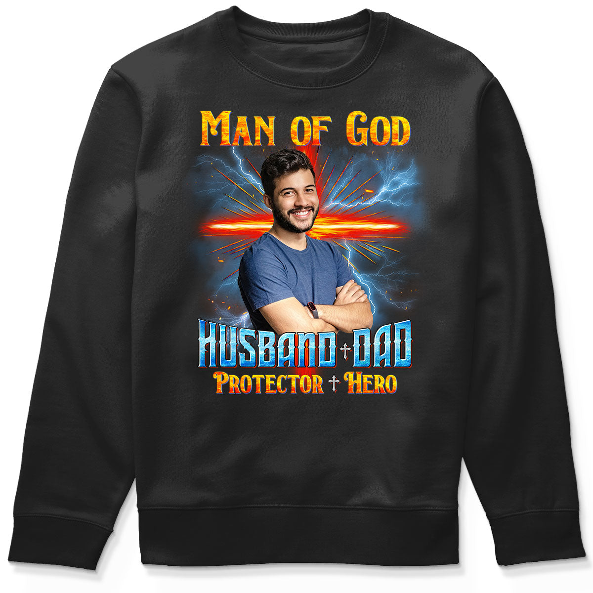 Man of God Christian Husband Dad Personalized Shirt