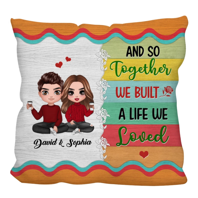 Couple We Got This Colorful Plank Personalized Pillow (Insert Included)