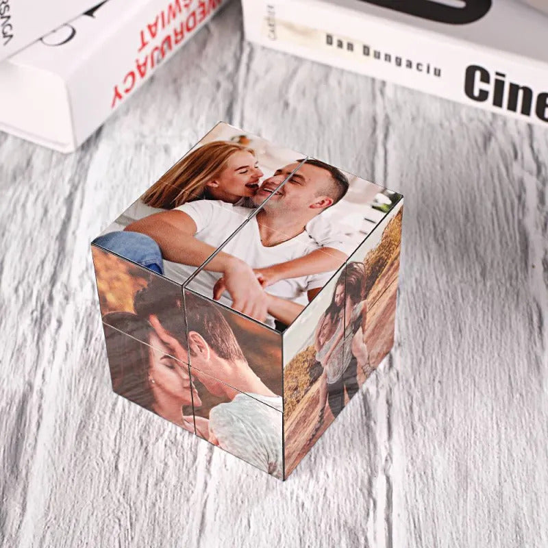 Eternal Love Custom Couple Photo - Personalized Cube - Wedding Gift, Anniversary Gift, Birthday Gift, Christmas Gift For Him, For Her