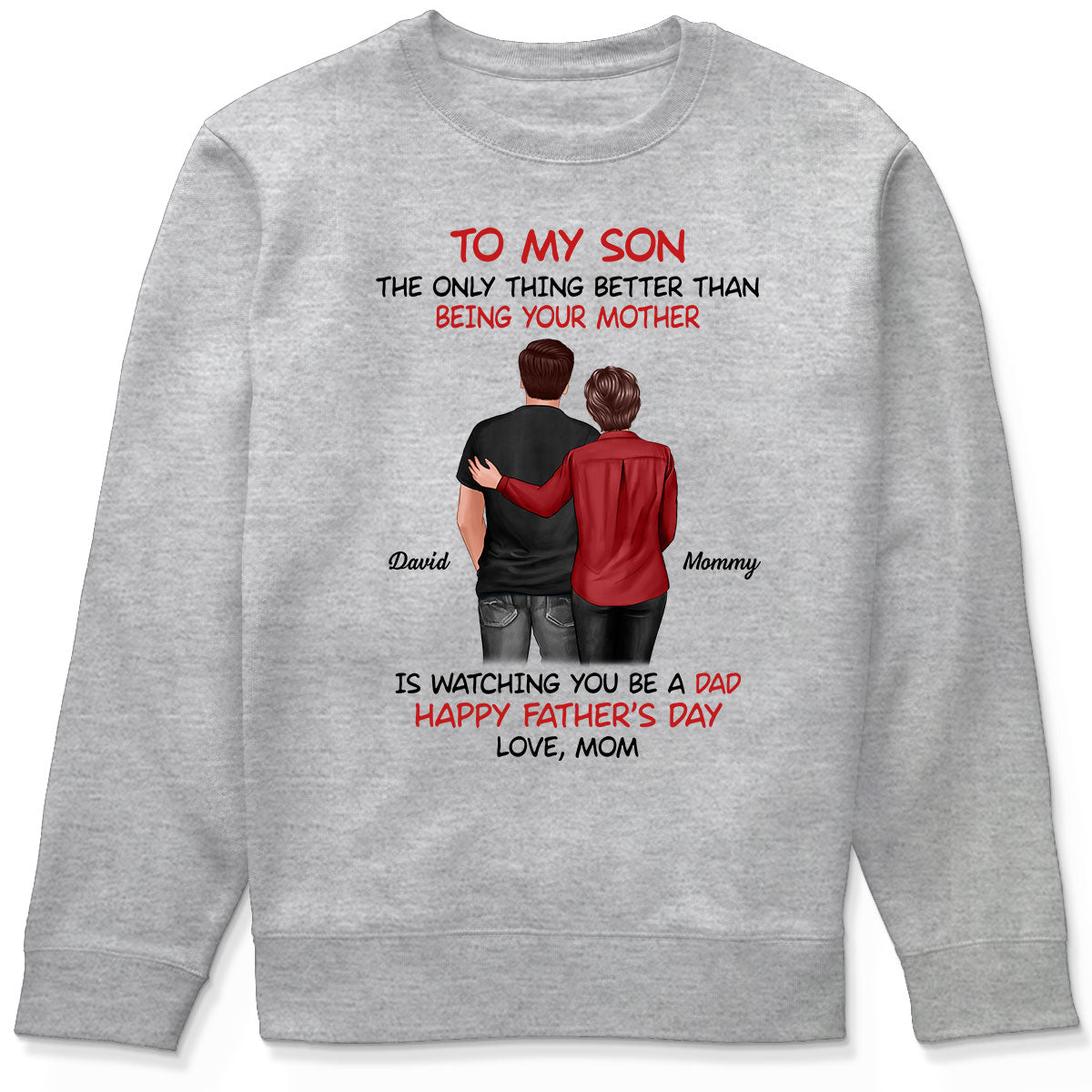 From Mom To Son Happy Father's Day Personalized Shirt, Heartfelt Gift For Son
