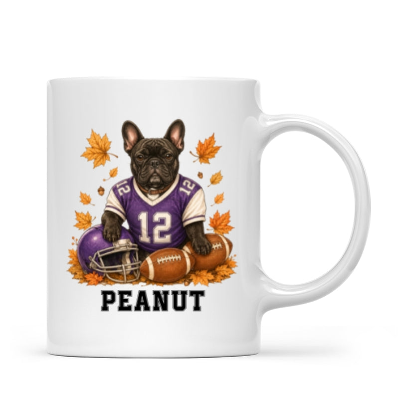 Trending Football Dog Cat Upload Photo - Personalized Mug - Fall Season Gift For Man, Woman