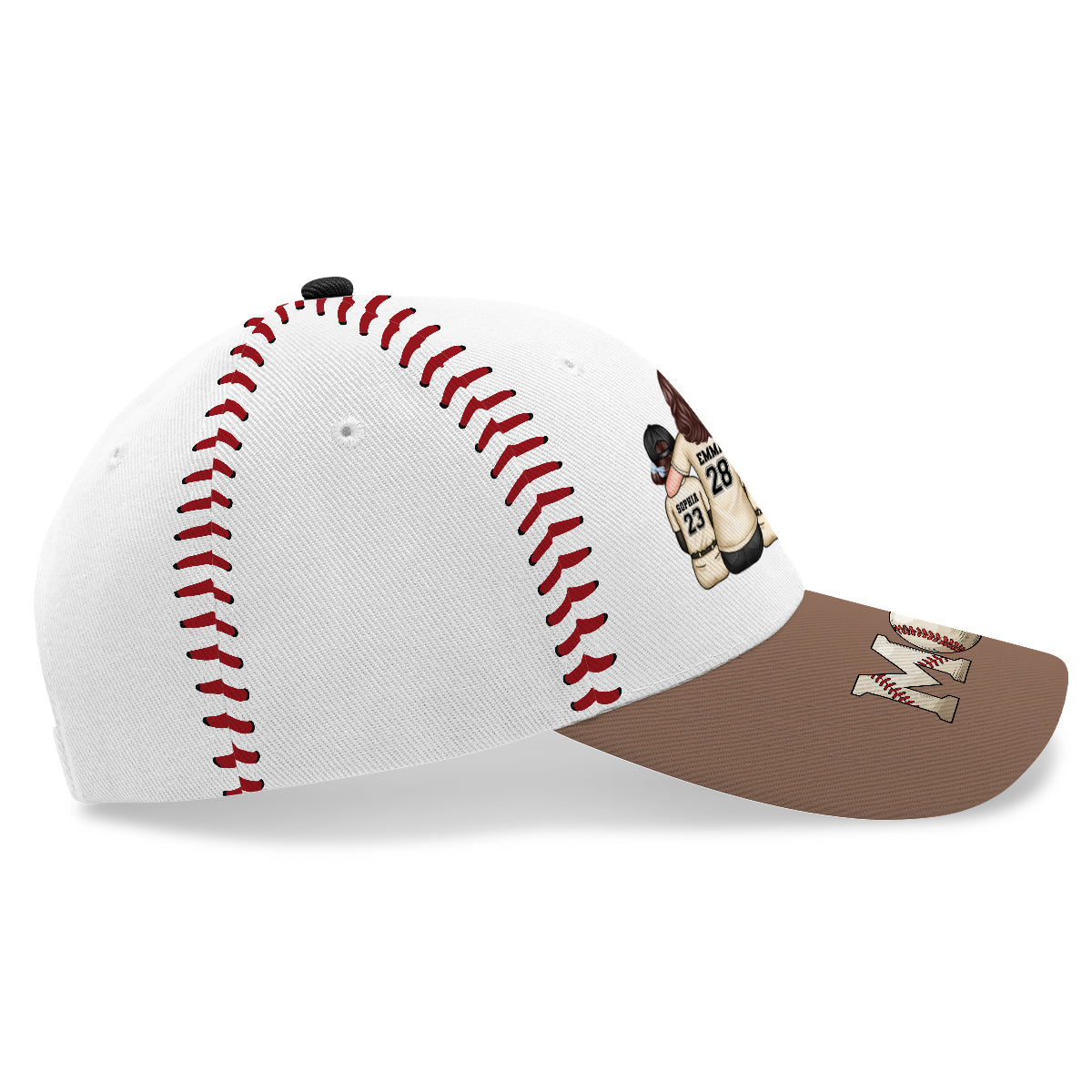 Baseball, Softball Mom And Kids Personalized Cap, Gift