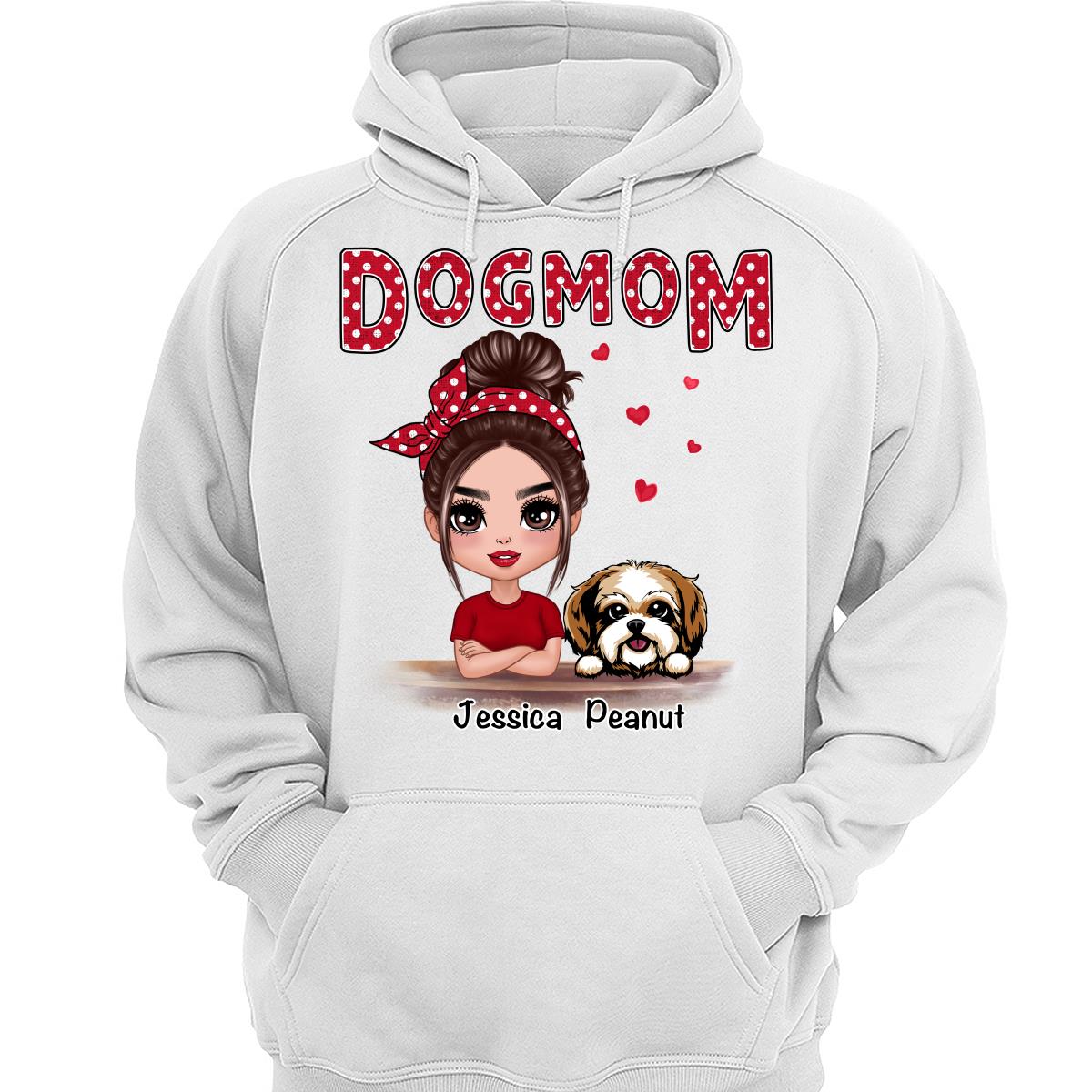 Polka Dot Doll Dog Mom Personalized Shirt