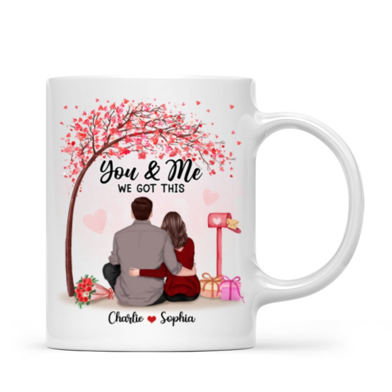You & Me We Got This Couple Back View Under Tree Personalized Mug