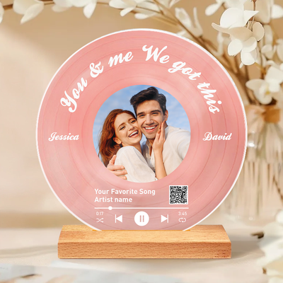 Couple Wedding Song Vinyl Photo Acrylic Song Plaque, Personalized Gift For Her, For Him, Heartfelt Wedding Gift, Anniversary Gift