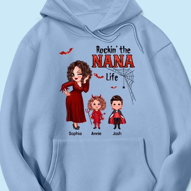 Pretty Grandma Mom Halloween Rockin‘ The Grandma Mom Life Shirt