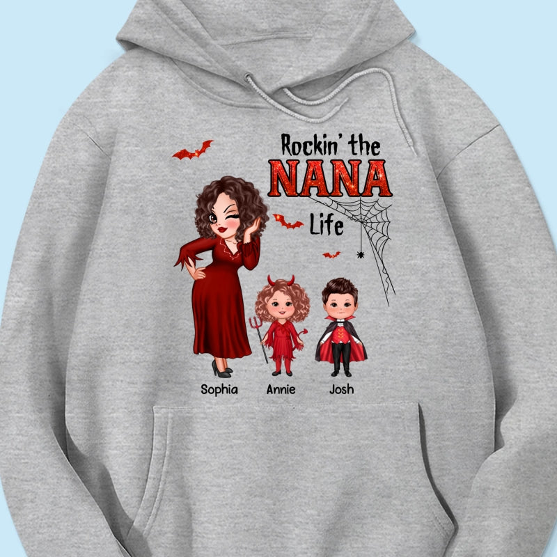 Pretty Grandma Mom Halloween Rockin‘ The Grandma Mom Life Shirt