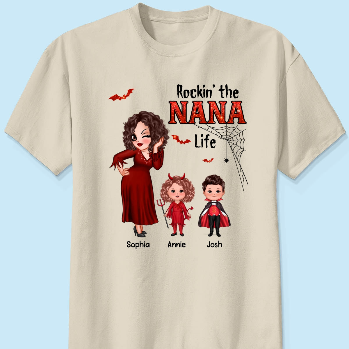 Pretty Grandma Mom Halloween Rockin‘ The Grandma Mom Life Shirt