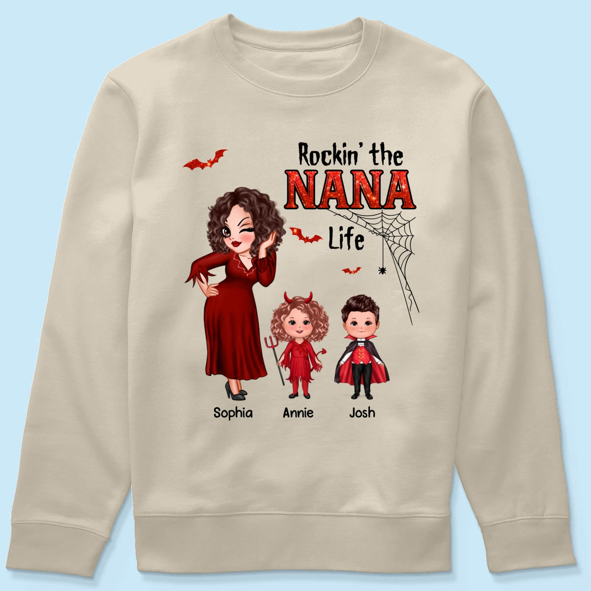 Pretty Grandma Mom Halloween Rockin‘ The Grandma Mom Life Shirt