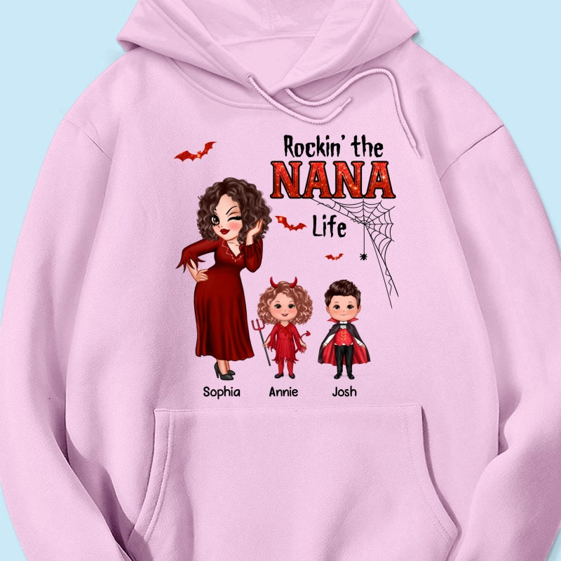 Pretty Grandma Mom Halloween Rockin‘ The Grandma Mom Life Shirt