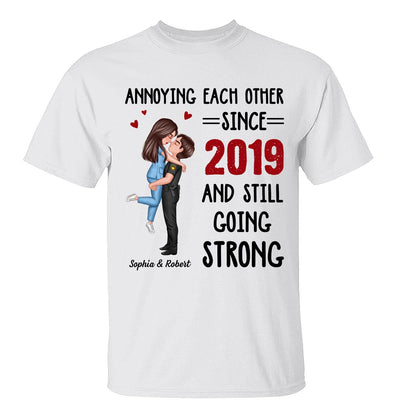 Annoying Each Other Couple Valentine‘s Day Gifts by Occupation Gift For Her Gift For Him Firefighter, Nurse, Police Officer Personalized Shirt