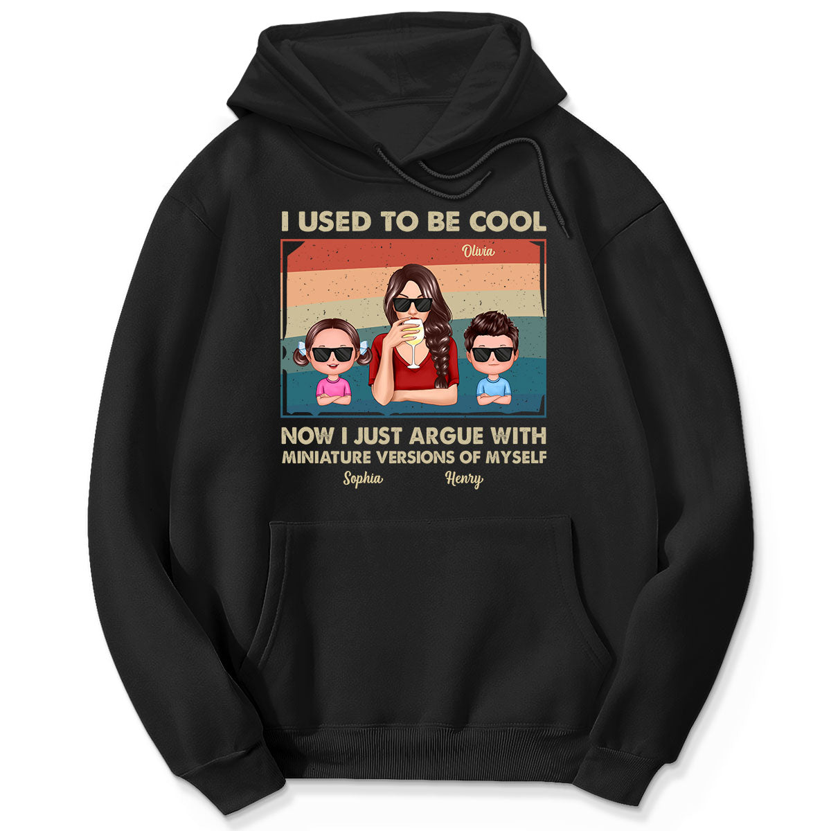 Used To Be Cool Now Argue With Miniature Versions Of Myself Funny Gift For Mom Personalized Shirt