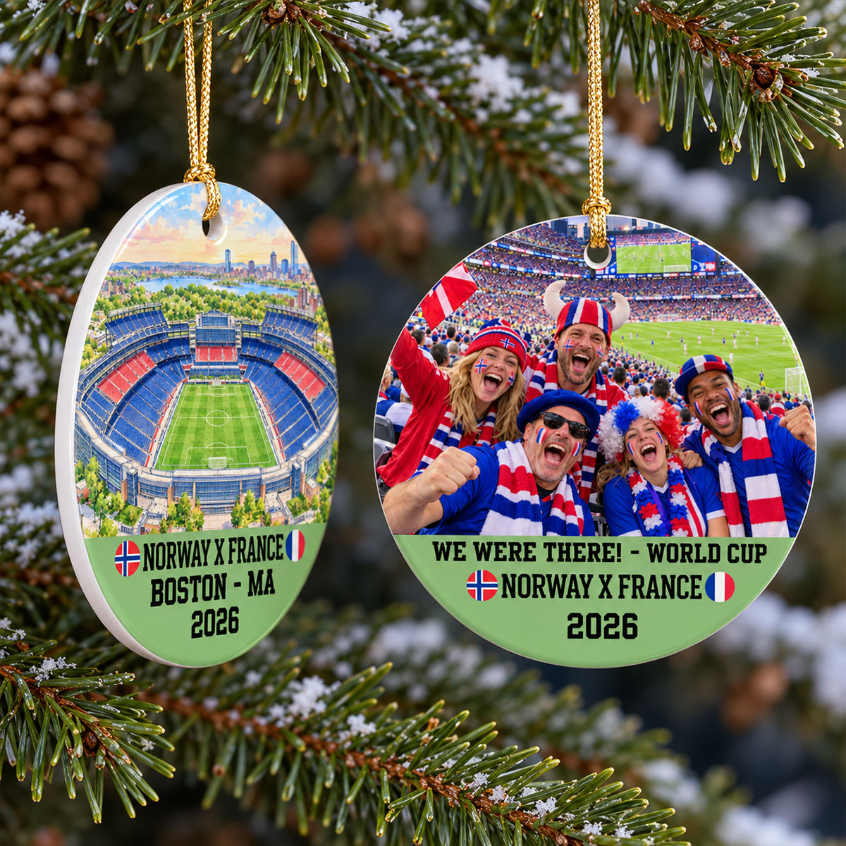 World Cup 2026 World Cup Match Stadium - Personalized Double-Sided Ceramic Ornament - Gift for Soccer Lover, World Cup Keepsake