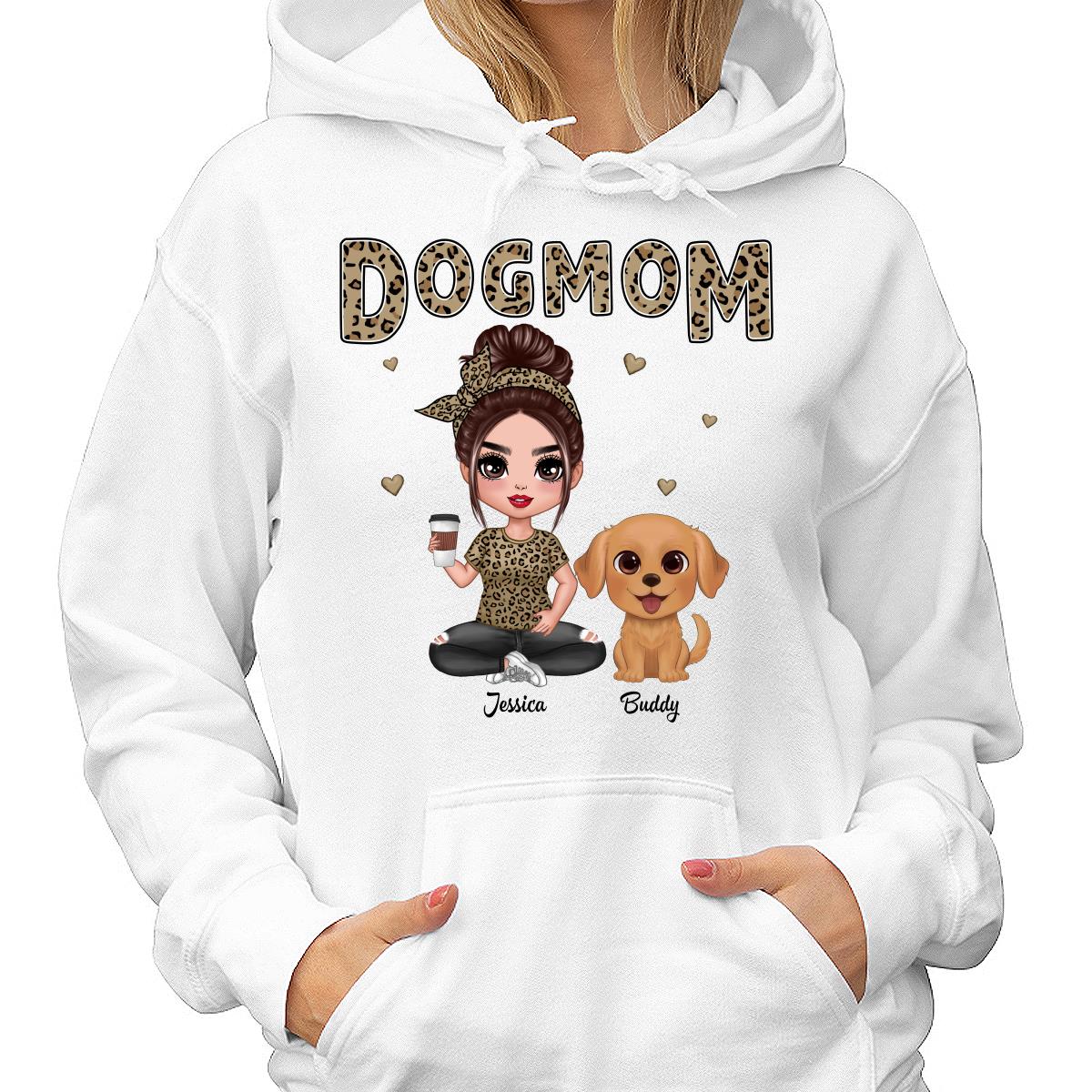 Leopard Dog Mom Watercolor Cute Dogs Personalized Shirt