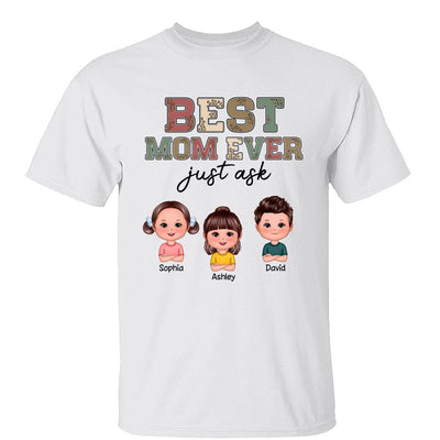 Vintage Color Leopard Best Mom Ever Doll Kids Personalized Shirt