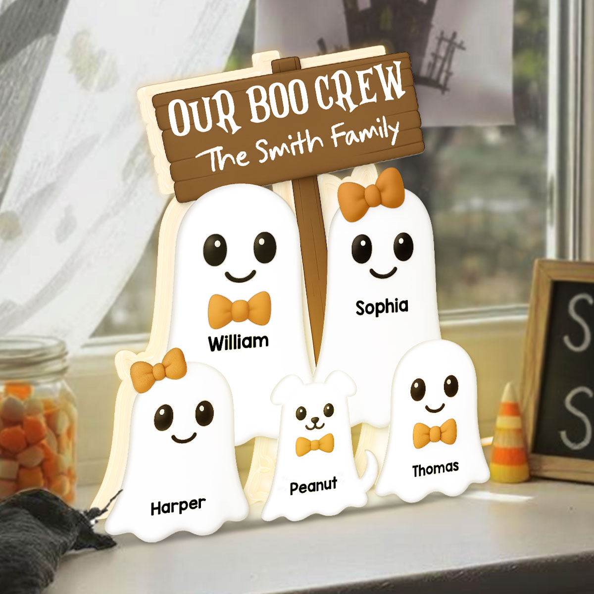 Halloween Boo Family - Personalized Light Box