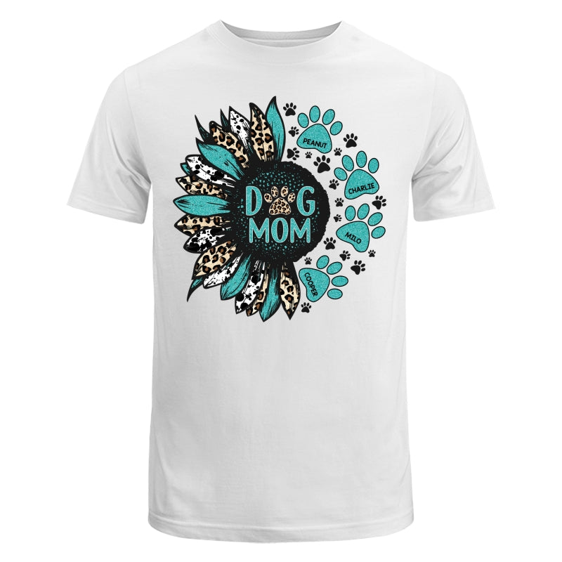 Sunflower Turquoise Cowhide Leopard Dog Cat Mom Personalized Shirt