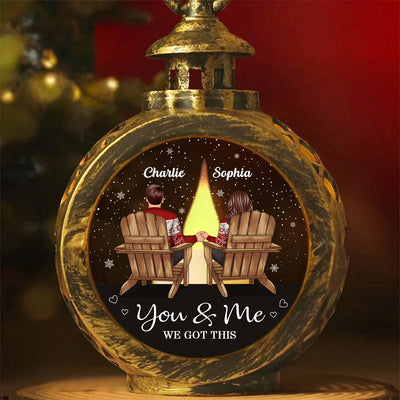 You & Me We Got This Couple Back View Personalized Lantern Ornament