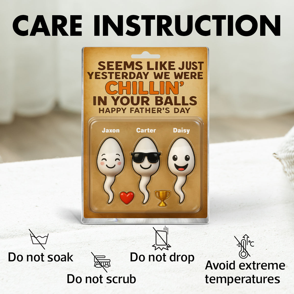 Seems Like We Were Chilling in your Balls Just Yesterday Dad, Customer Figure Personalized Acrylic Block Plaque, Father's Day Gift for Dad, Gift for Husband