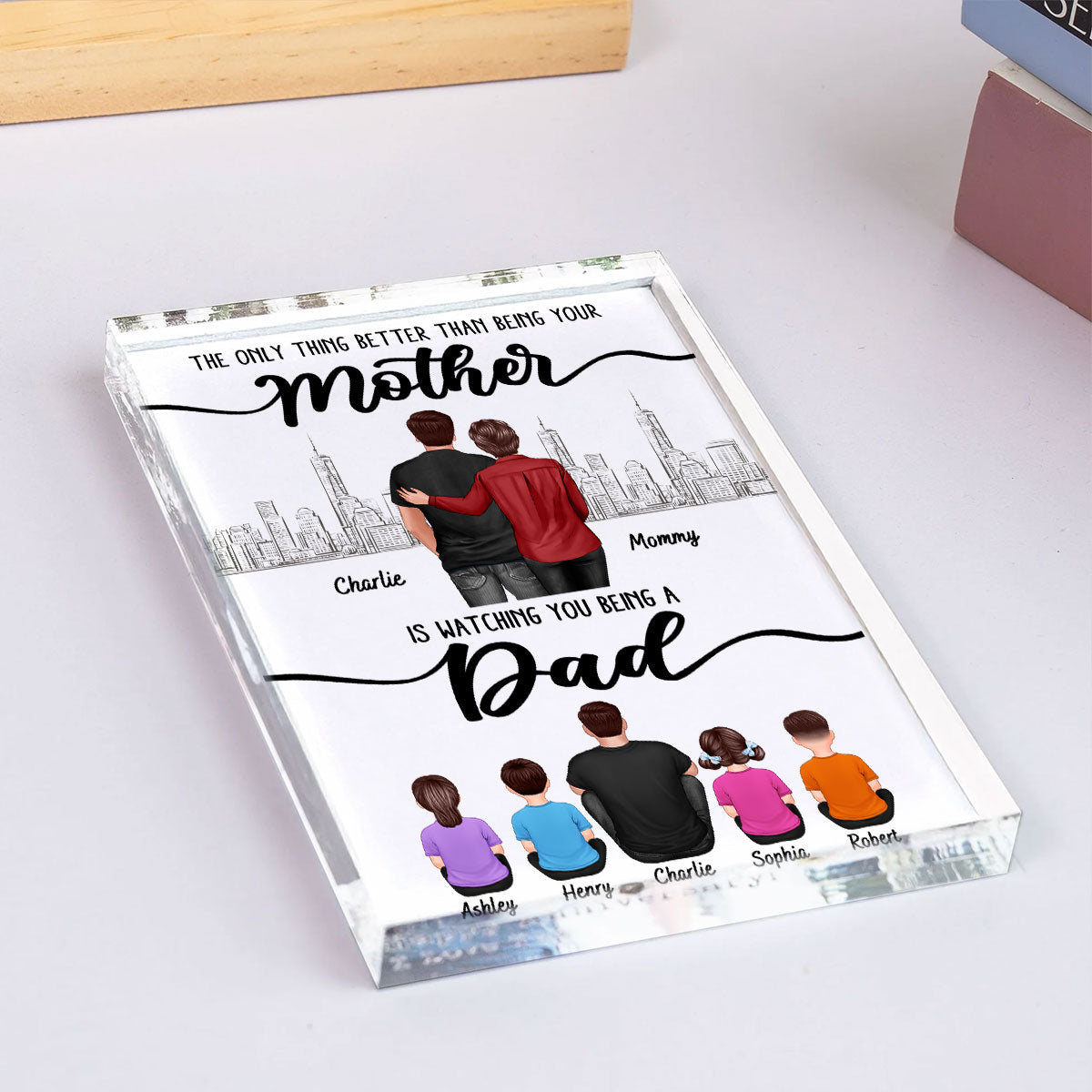 To My Son From Mom The Only Thing Better Than Personalized Acrylic Block, Father's day gift