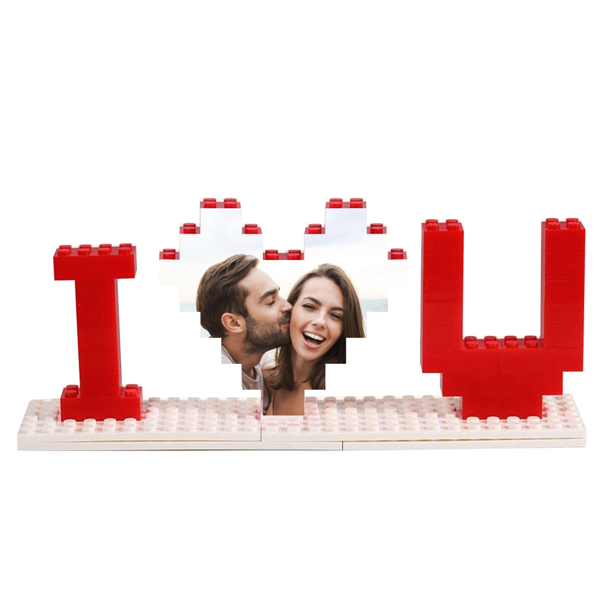 Personalized Building Blocks Puzzle, Custom Photo Puzzle, I Love You Block Puzzle, Gift for Him, Gift for Her