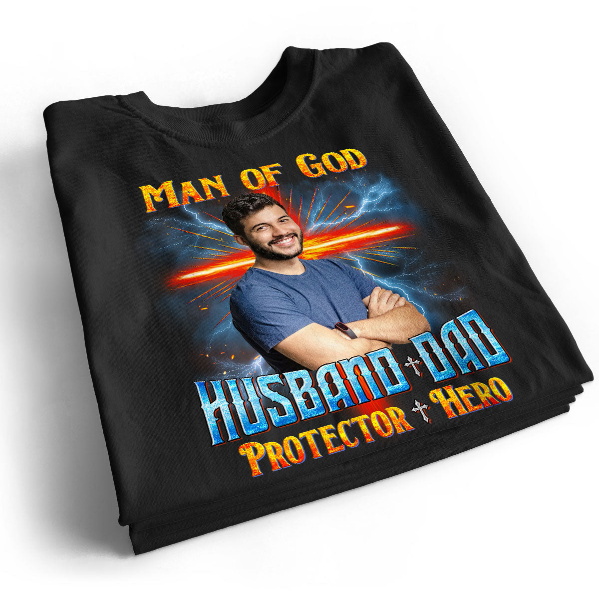 Man of God Christian Husband Dad Personalized Shirt