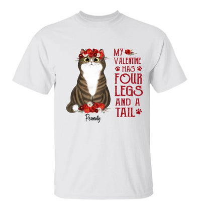 Flower Cats My  Four Legs And Tail Personalized Shirt