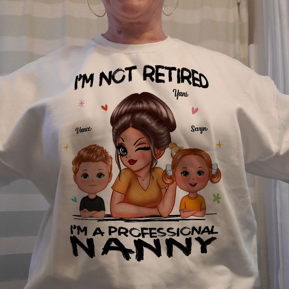I'm Not Retired I'm A Professional Grandma - Personalized Shirt - Retirement Gift For Grandma