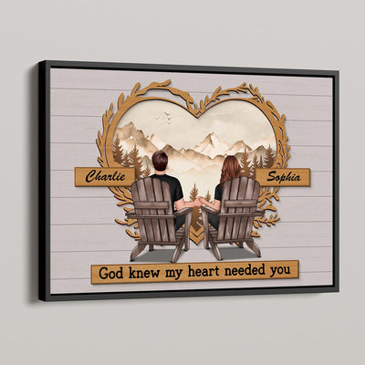 Vintage Style Couple Sitting Personalized Poster