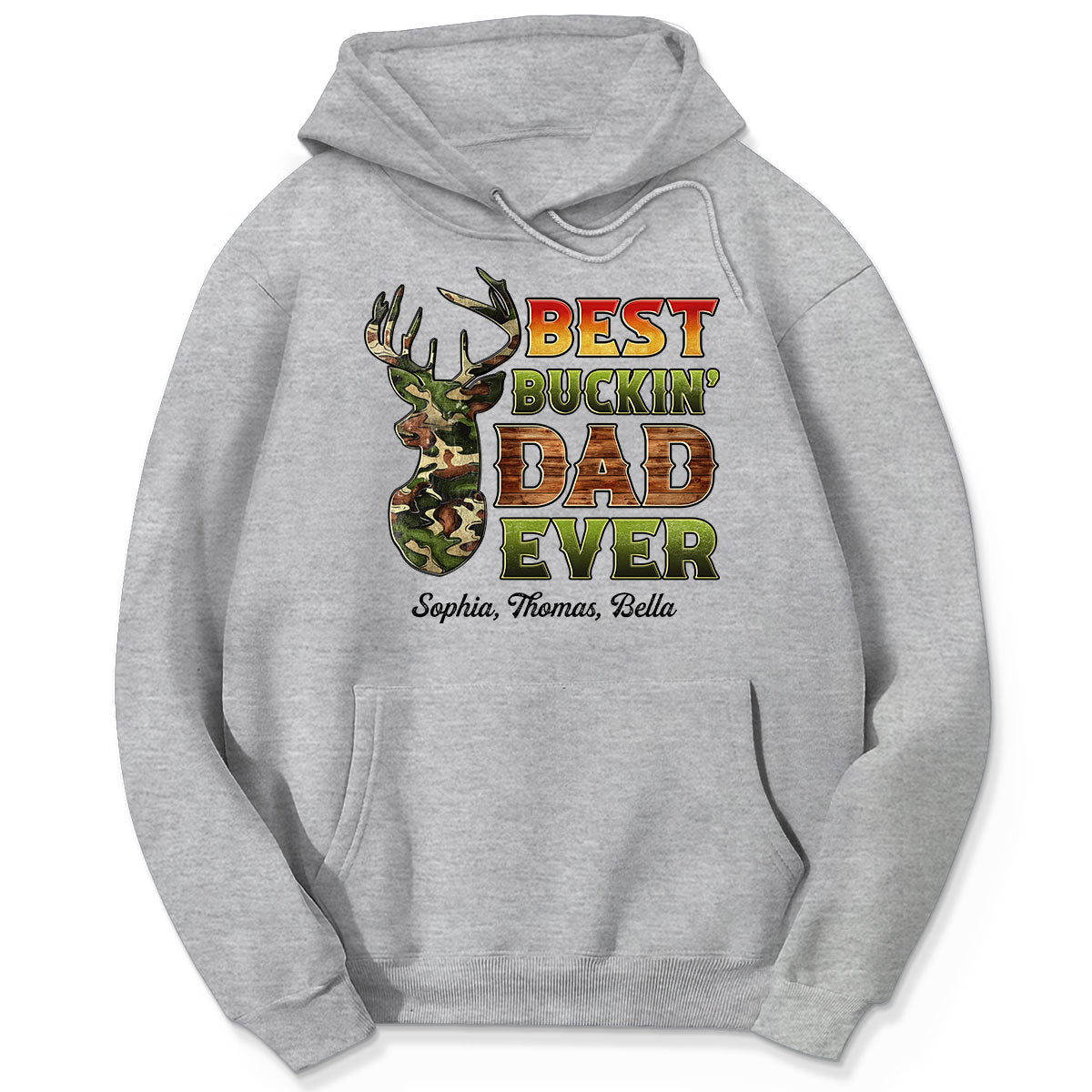 Best Buckin‘ Dad Hunting Camouflage Personalized Shirt
