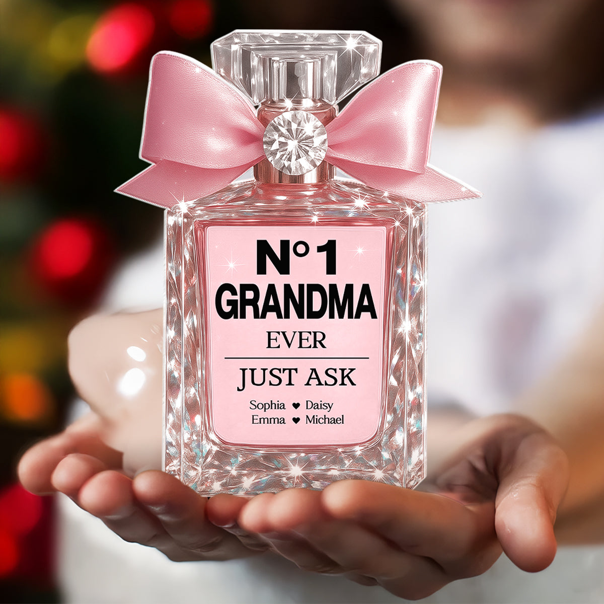 No.1 Mom Grandma Perfume Personalized Acrylic Block Plaque, Mother's Day gift