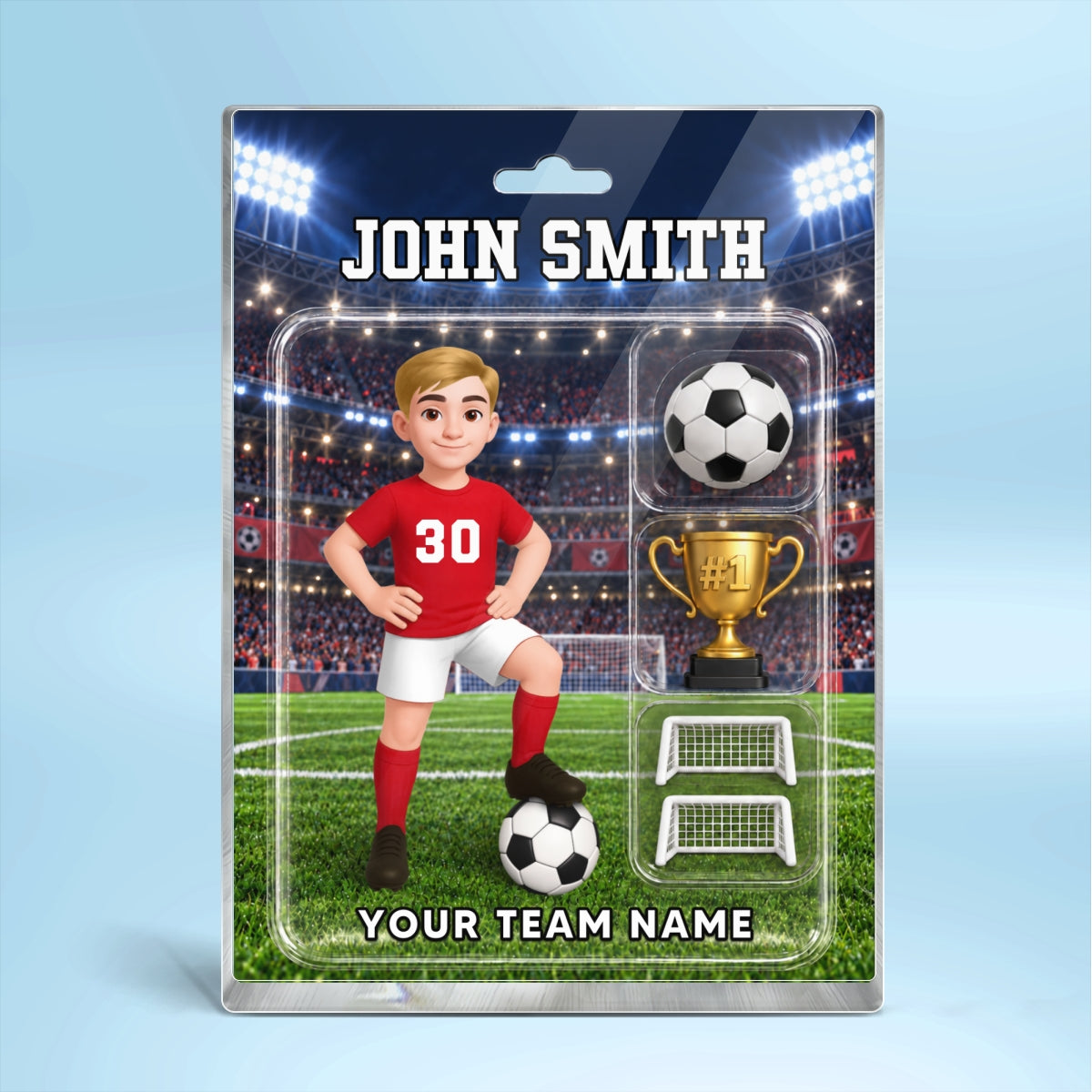Cool Soccer Player 2D Flat Printed - Personalized Acrylic Block Plaque - Cool Unique Christmas Gift For Soccer Players, Son, Daughter, Grandson, Granddaughter