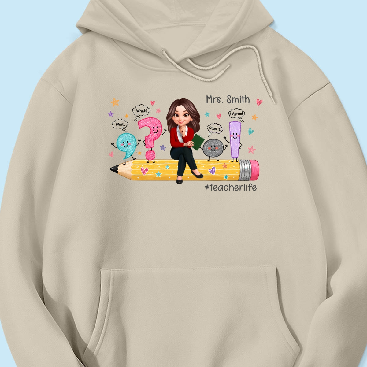 Funny Grammar Teacher Life - Personalized Shirt - Back To School Gift For Teacher