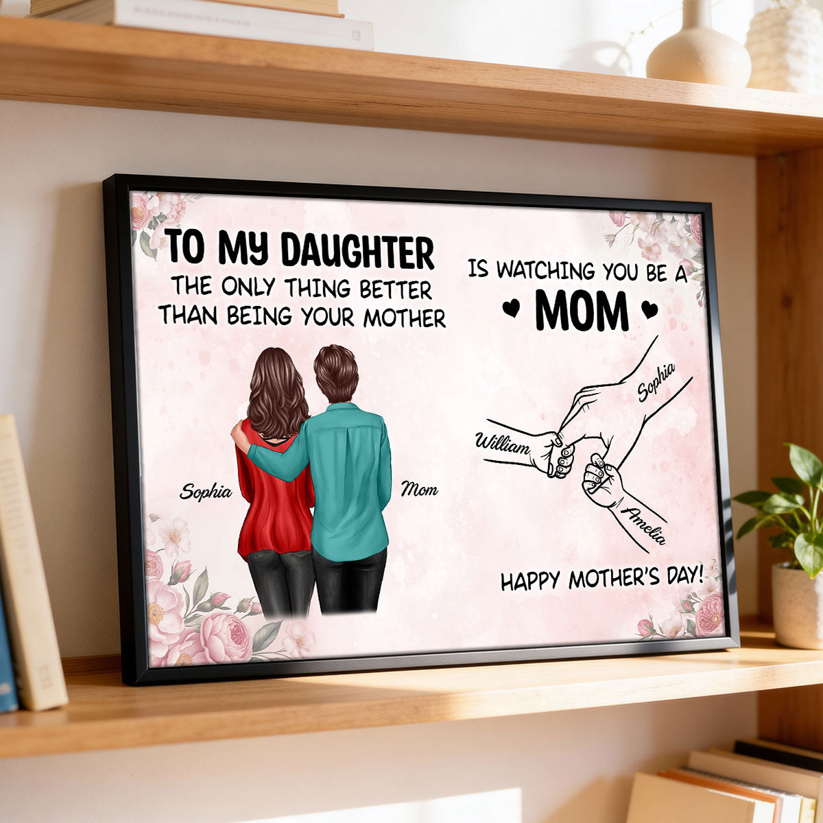 From Mom To Daughter Watching You Be A Mom - Personalized Poster - Mother's Day Gift For Daughter
