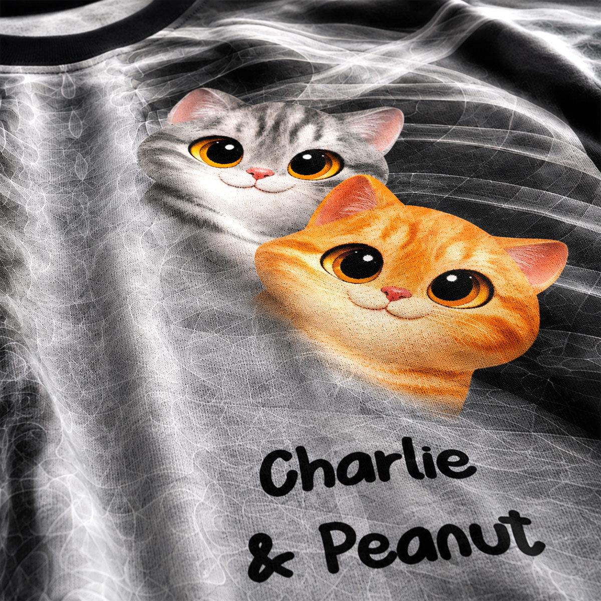 Cute Cats In My Heart Cat Lover X-ray - Personalized 3D Shirt - Purrfect Halloween Costume For Cat Lover