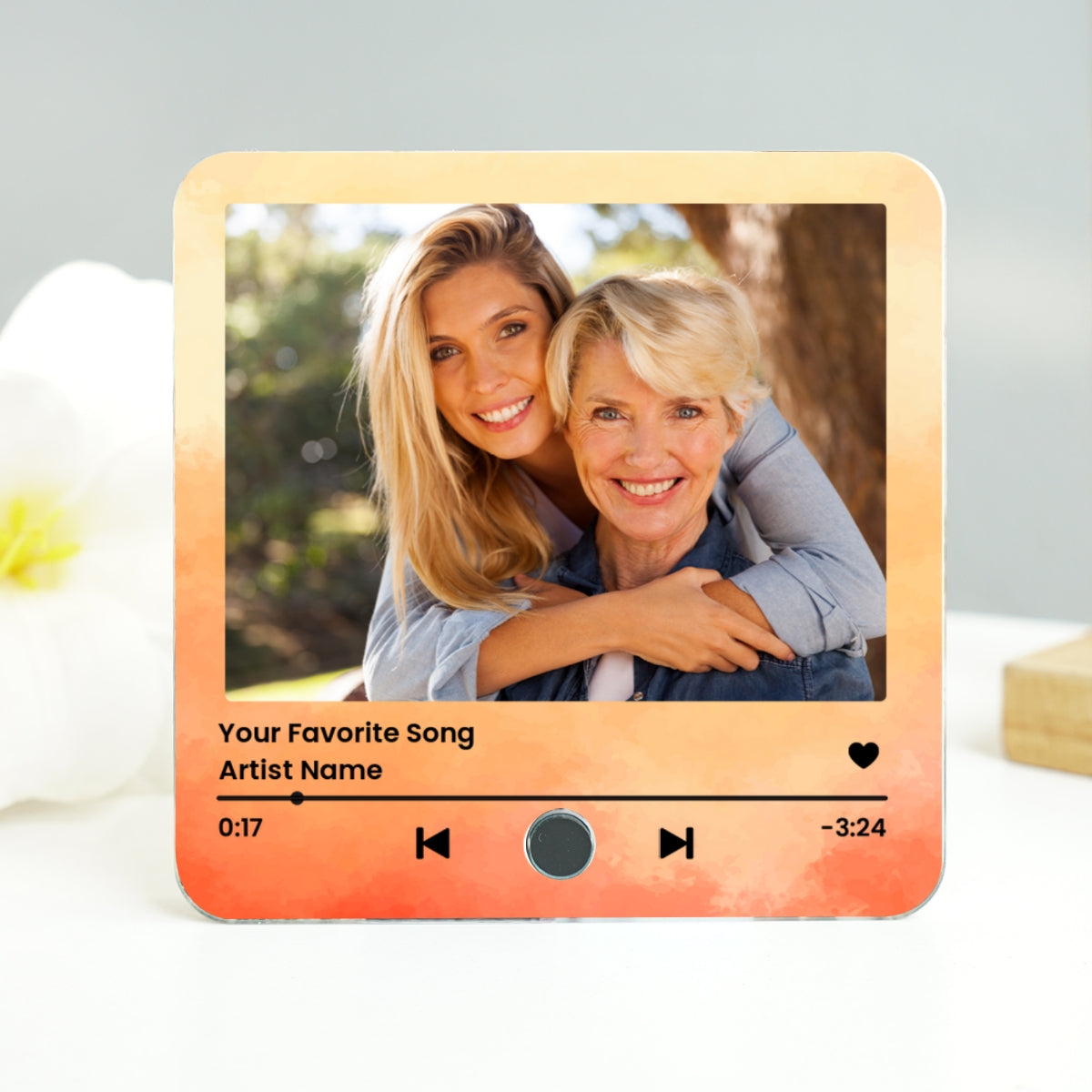 Capturing Mother Daughter Moments Favorite Song Personalized Music Fridge Magnet, Perfect Gift, Music Gift For Mom, Gift From Daughter