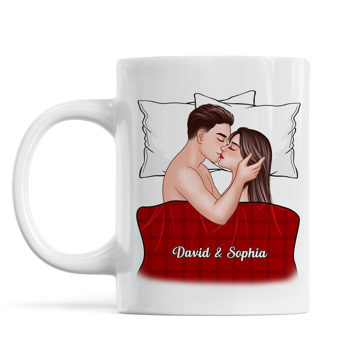 All I Want Is To Fall Asleep With You Valentine‘s Couple Personalized Mug