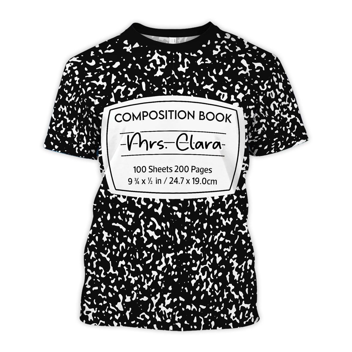 Notebook Theme Composition Book Personalized Group Matching Shirt, Halloween Costume For Teachers