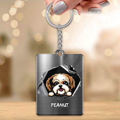 Dogs Scratch Personalized Acrylic Keychain