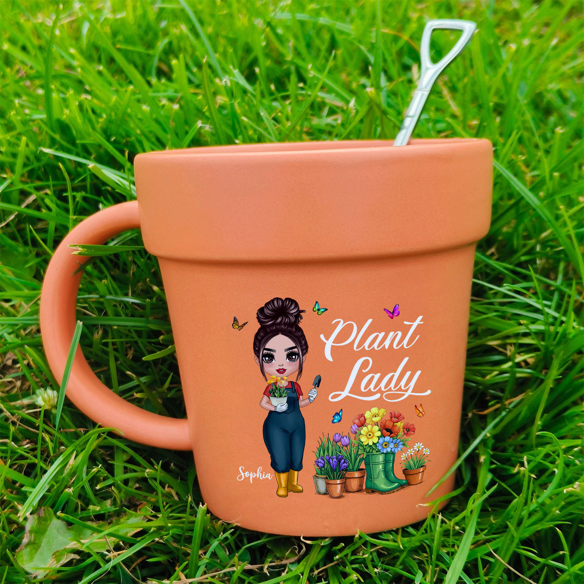 Gardener Of The Year Plant Lady Personalized Plant Pot Ceramic Mug