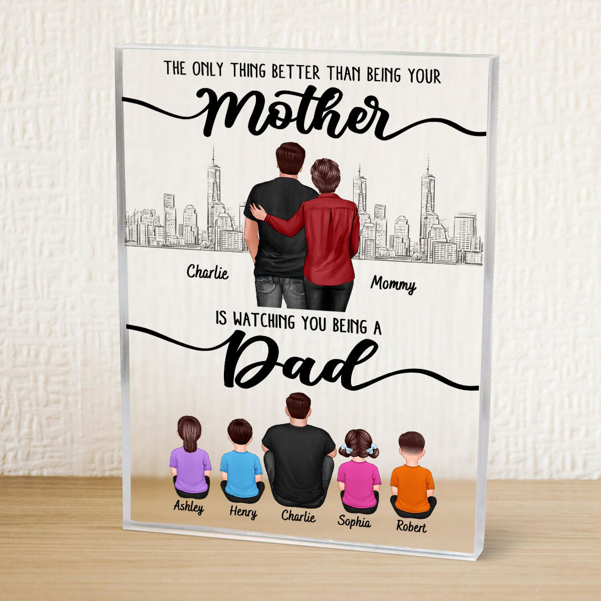 To My Son From Mom The Only Thing Better Than Personalized Acrylic Block, Father's day gift