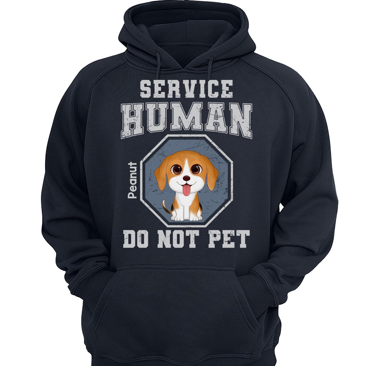 Service Human Do Not Pet Watercolor Cute Dogs Personalized Shirt