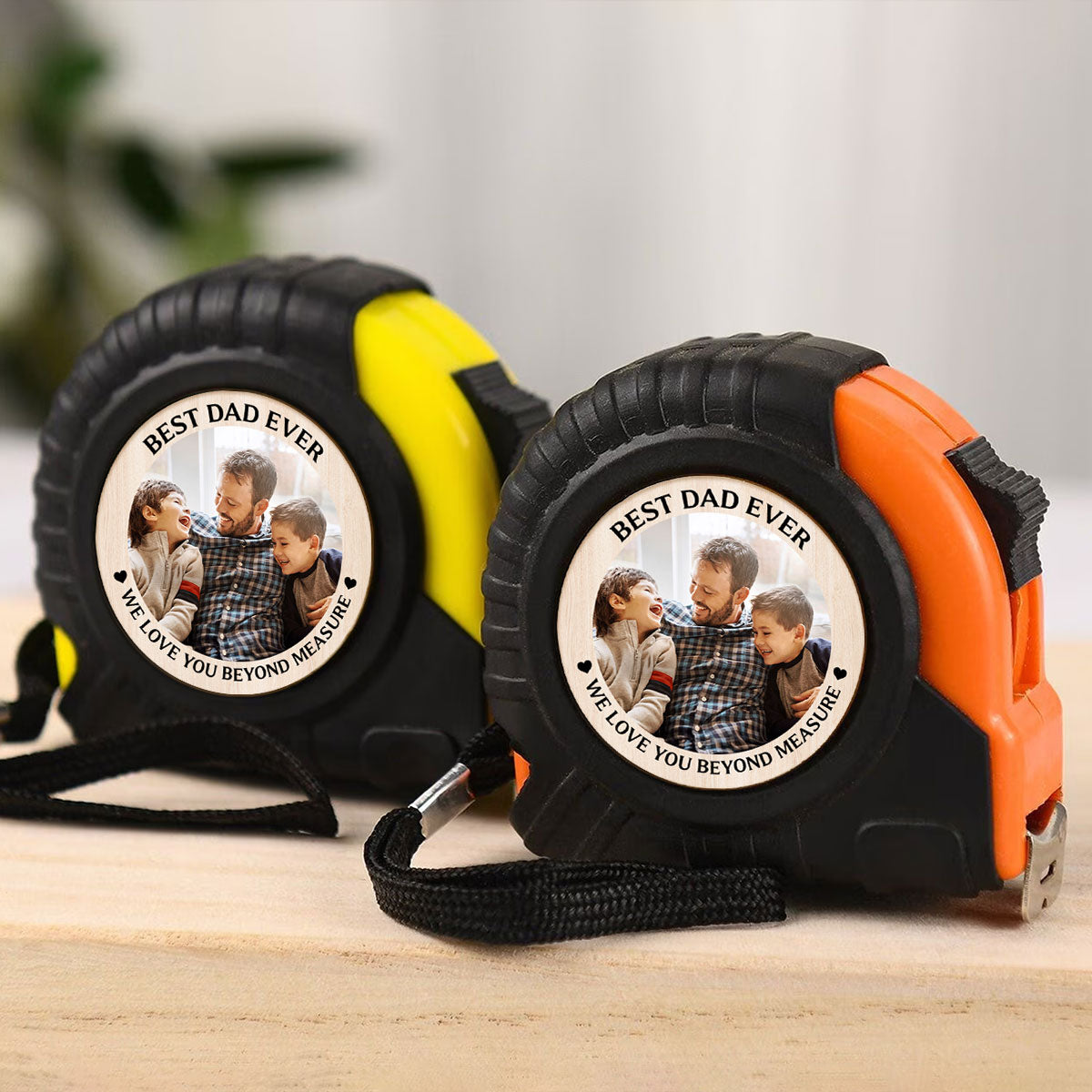 Best Dad Ever We Love You Beyond Measure Personalized Tape Measure