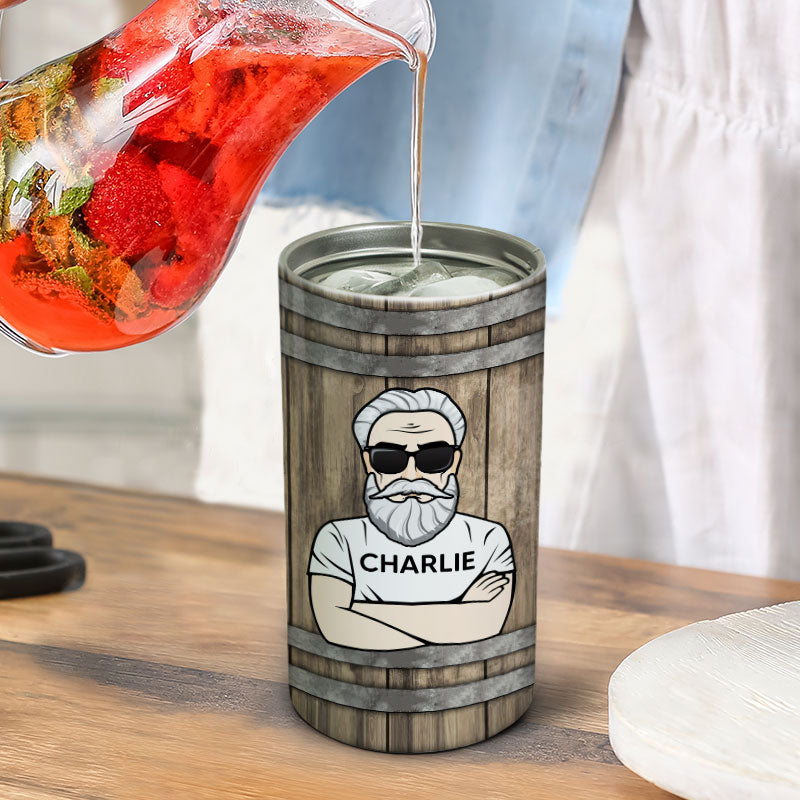 The Legend Grandpa Old Man Personalized 4 In 1 Can Cooler