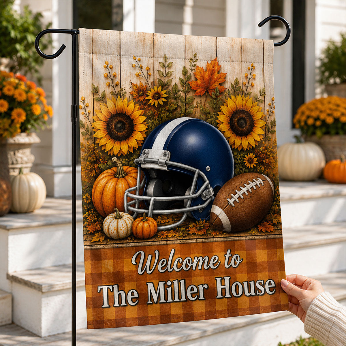 Trending Football Fall Season - Personalized Garden Flag - Fall Season Decoration For Family