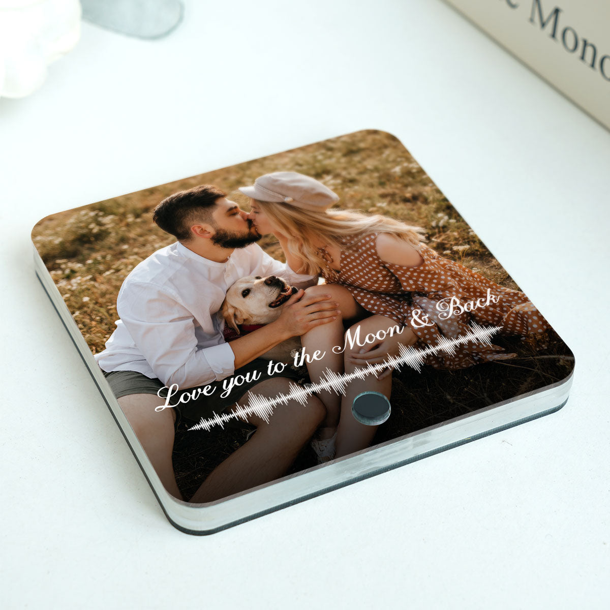 Custom Photo & Voice Record Memo Unique Keepsake Personalized Music Fridge Magnet